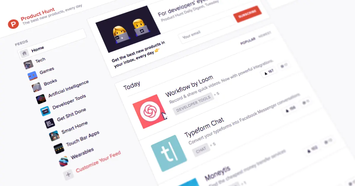 A student product on its Product Hunt launch day