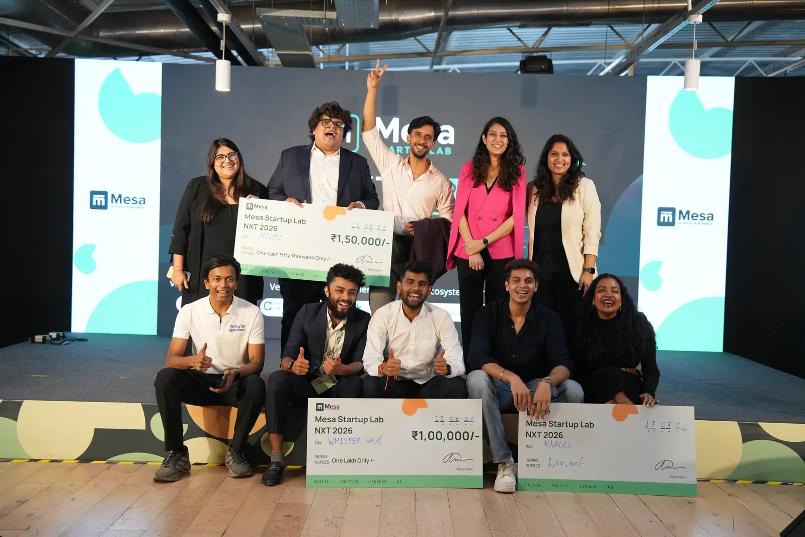 The cohort together at the close of Demo Day