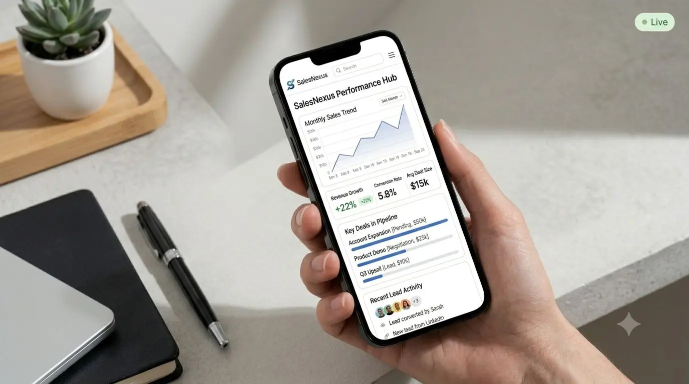 A student-built dashboard running live on a phone