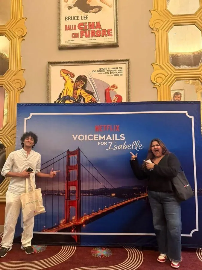 Mesa students at the Netflix premiere of Voicemails for Isabelle