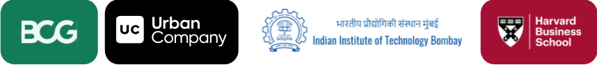 BCG, Urban Company, IIT Bombay and Harvard Business School